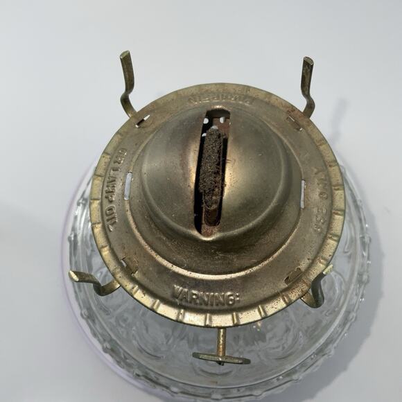 Vintage Kaadan Ltd. Hurricane Kerosene Oil Lamp Clear Glass Lamp - Picture 5 of 6